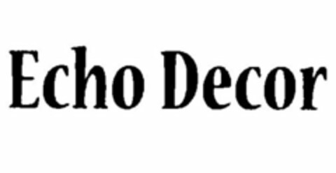 ECHO DECOR Logo (USPTO, 08/29/2010)