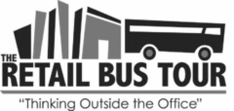 THE RETAIL BUS TOUR "THINKING OUTSIDE THE OFFICE" Logo (USPTO, 08.09.2010)