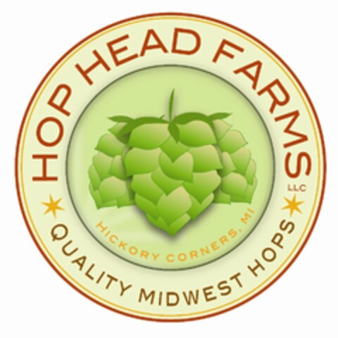 HOP HEAD FARMS LLC QUALITY MIDWEST HOPS HICKORY CORNERS, MI Logo (USPTO, 16.04.2012)