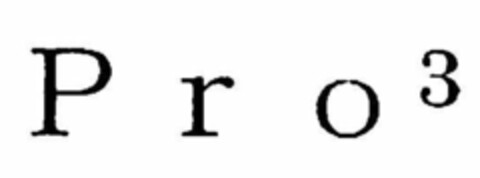 P R O ³ Logo (USPTO, 06/14/2012)