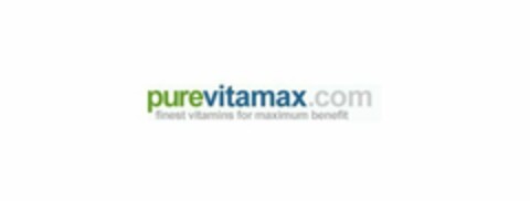PUREVITAMAX.COM FINEST VITAMINS FOR MAXIMUM BENEFIT Logo (USPTO, 19.05.2014)