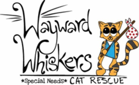 WAYWARD WHISKERS SPECIAL NEEDS CAT RESCUE Logo (USPTO, 08/12/2015)