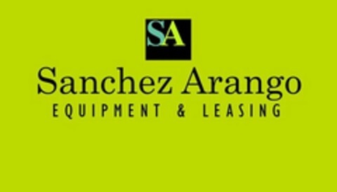 SA SANCHEZ ARANGO EQUIPMENT & LEASING Logo (USPTO, 14.04.2016)