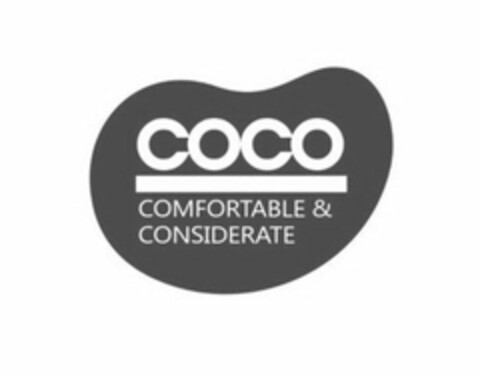 COCO COMFORTABLE & CONSIDERATE Logo (USPTO, 03.05.2016)