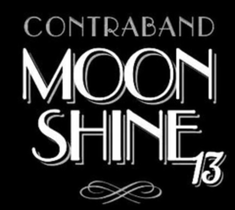 CONTRABAND MOONSHINE 13 Logo (USPTO, 09/23/2016)