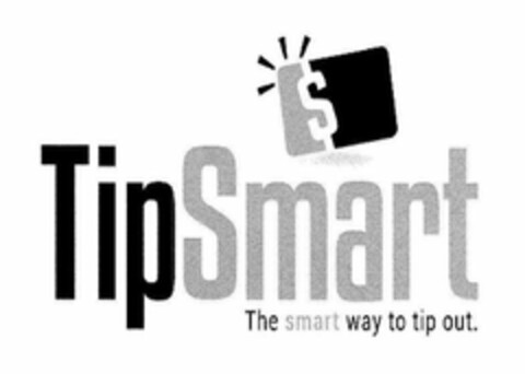 TIPSMART THE SMART WAY TO TIP OUT. Logo (USPTO, 31.10.2016)