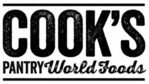 COOK'S PANTRY WORLD FOODS Logo (USPTO, 06.01.2017)
