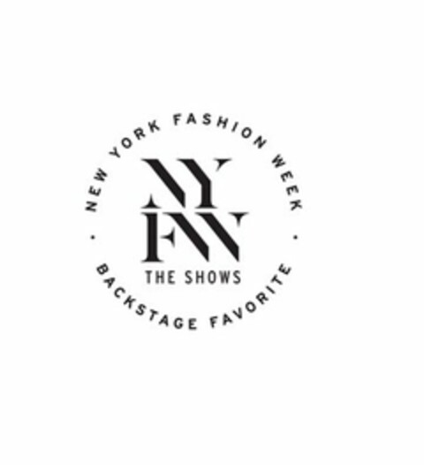 NYFW THE SHOWS NEW YORK FASHION WEEK BACKSTAGE FAVORITE Logo (USPTO, 03/20/2017)