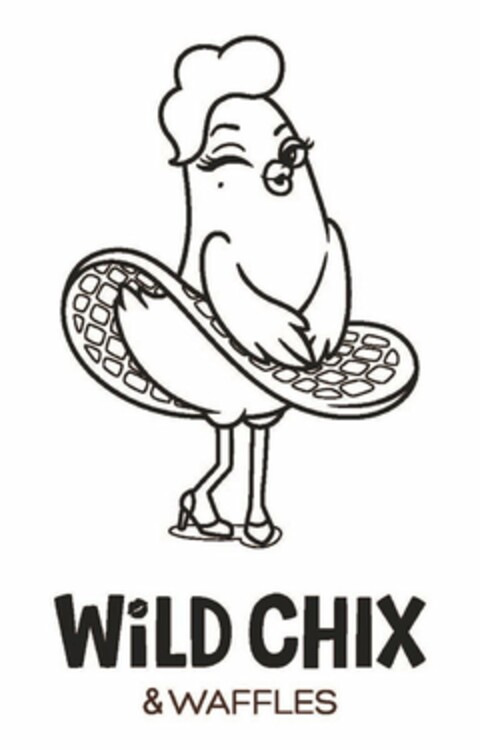 WILD CHIX & WAFFLES Logo (USPTO, 09.08.2017)