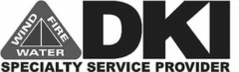 WIND FIRE WATER DKI SPECIALTY SERVICE PROVIDER Logo (USPTO, 16.08.2017)