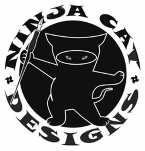 NINJA CAT DESIGNS Logo (USPTO, 10.11.2017)