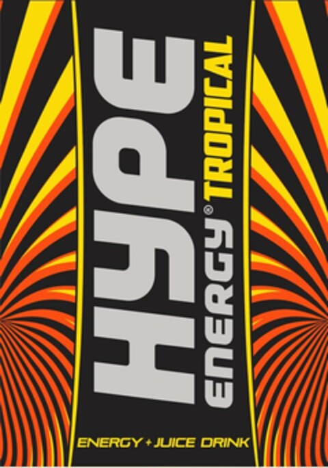 HYPE ENERGY TROPICAL ENERGY + JUICE DRINK Logo (USPTO, 10.04.2018)