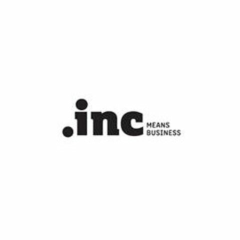 .INC MEANS BUSINESS Logo (USPTO, 29.10.2018)