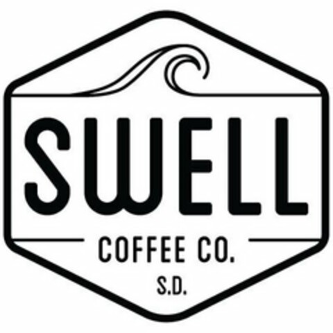 SWELL COFFEE CO. S.D. Logo (USPTO, 23.01.2019)
