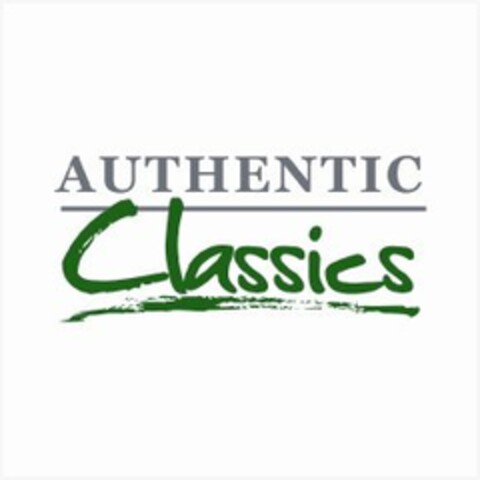 AUTHENTIC CLASSICS Logo (USPTO, 05/31/2009)