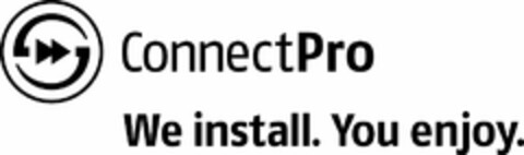 CONNECTPRO WE INSTALL. YOU ENJOY. Logo (USPTO, 08/13/2010)