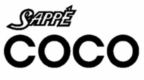 SAPPE COCO Logo (USPTO, 10/04/2011)