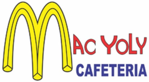 MAC YOLY CAFETERIA Logo (USPTO, 04.09.2012)