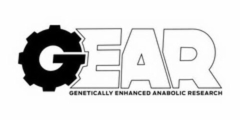 G.E.A.R. GENETICALLY ENHANCED ANABOLIC RESEARCH Logo (USPTO, 16.07.2013)