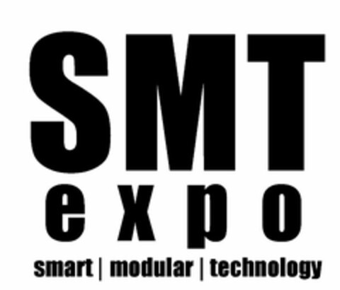 SMT EXPO SMART MODULAR TECHNOLOGY Logo (USPTO, 30.08.2013)