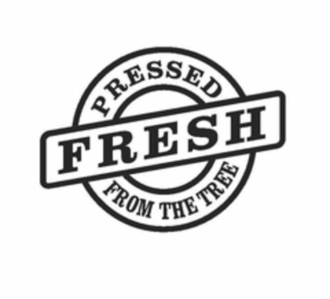 PRESSED FRESH FROM THE TREE Logo (USPTO, 01/29/2014)