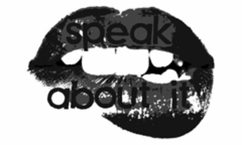 SPEAK ABOUT IT Logo (USPTO, 09/22/2015)