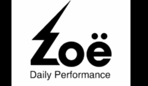 ZOË DAILY PERFORMANCE Logo (USPTO, 12/15/2015)