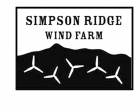 SIMPSON RIDGE WIND FARM Logo (USPTO, 26.02.2016)