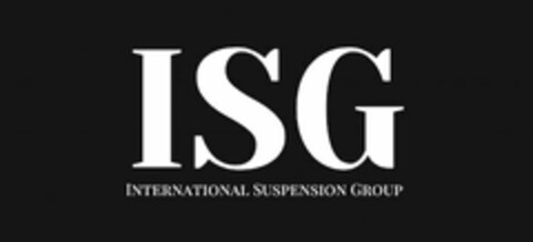 ISG INTERNATIONAL SUSPENSION GROUP Logo (USPTO, 03.06.2016)