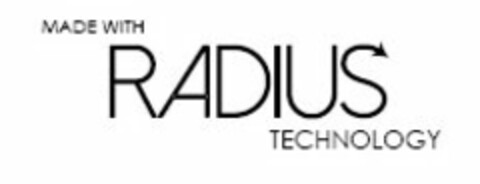MADE WITH RADIUS TECHNOLOGY Logo (USPTO, 20.06.2016)