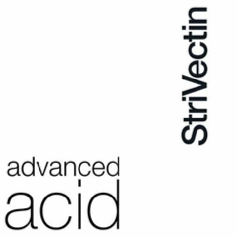 ADVANCED ACID STRIVECTIN Logo (USPTO, 03/24/2017)