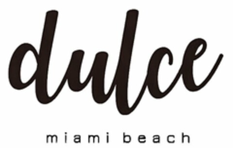 DULCE MIAMI BEACH Logo (USPTO, 07/09/2017)