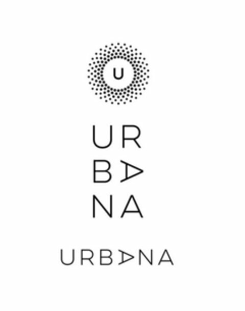 U UR BA NA URBANA Logo (USPTO, 07/13/2017)