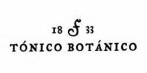 TÓNICO BOTÁNICO F 1833 Logo (USPTO, 26.09.2017)