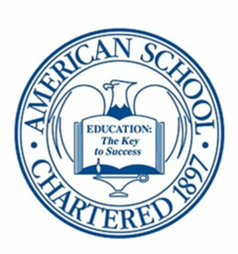 AMERICAN SCHOOL CHARTERED 1897 EDUCATION:THE KEY TO SUCCESS Logo (USPTO, 17.11.2017)