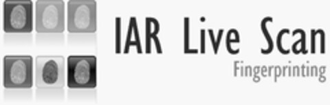 IAR LIVE SCAN FINGERPRINTING Logo (USPTO, 19.04.2018)