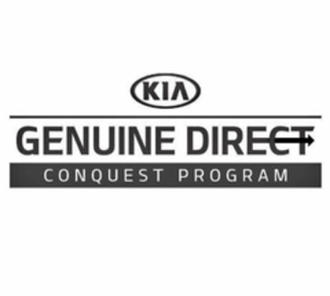 KIA GENUINE DIRECT CONQUEST PROGRAM Logo (USPTO, 10.07.2018)