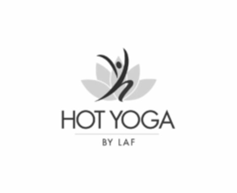 HOT YOGA BY LAF Logo (USPTO, 08/16/2018)