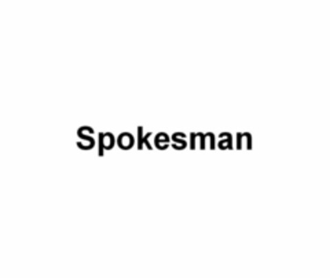 SPOKESMAN Logo (USPTO, 01/14/2019)