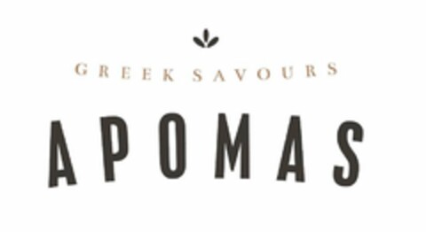 GREEK SAVOURS APOMAS Logo (USPTO, 25.11.2019)