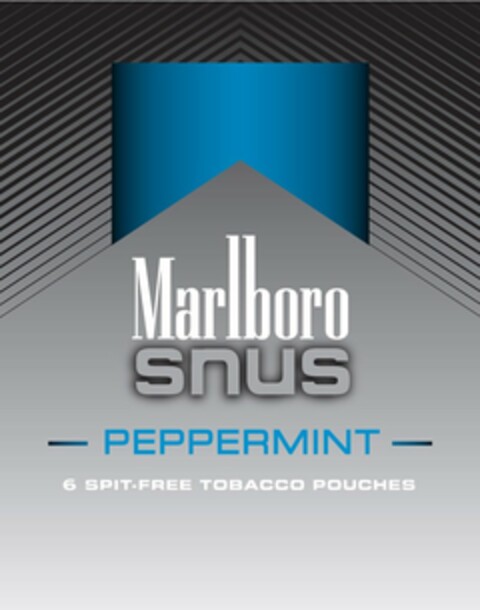 MARLBORO SNUS PEPPERMINT 6 SPIT-FREE TOBACCO POUCHES Logo (USPTO, 09.01.2009)