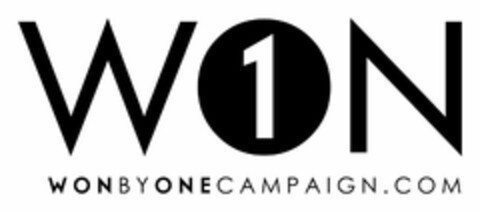 WON 1 WONBYONECAMPAIGN.COM Logo (USPTO, 06.03.2009)