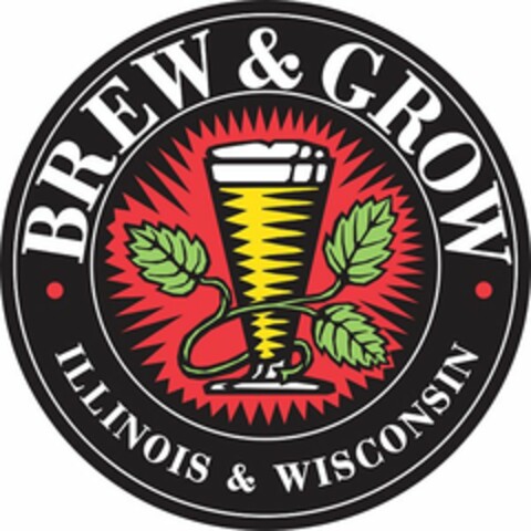 BREW & GROW ILLINOIS & WISCONSIN Logo (USPTO, 23.05.2011)