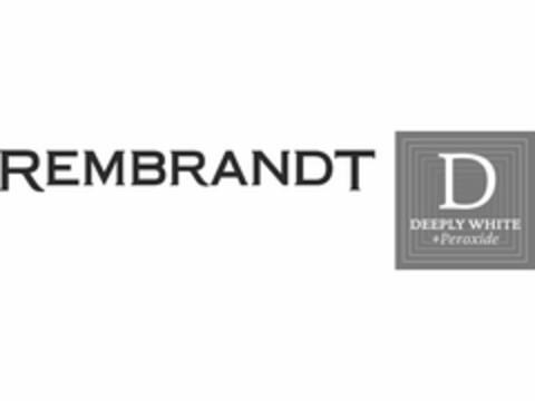 REMBRANDT D DEEPLY WHITE +PEROXIDE Logo (USPTO, 22.08.2011)