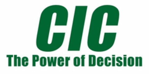 CIC THE POWER OF DECISION Logo (USPTO, 10/04/2011)