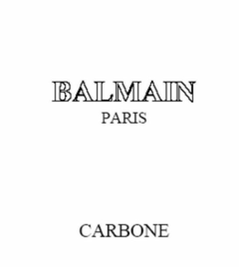 BALMAIN PARIS CARBONE Logo (USPTO, 17.10.2011)