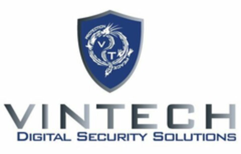 VT VINTECH DIGITAL SECURITY SOLUTIONS Logo (USPTO, 04/04/2012)