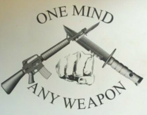 ONE MIND ANY WEAPON Logo (USPTO, 31.08.2012)