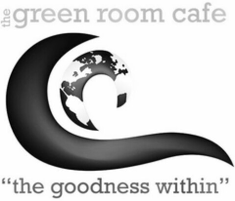 THE COCOA BEACH GREEN ROOM CAFE "THE GOODNESS WITHIN" Logo (USPTO, 09/10/2015)