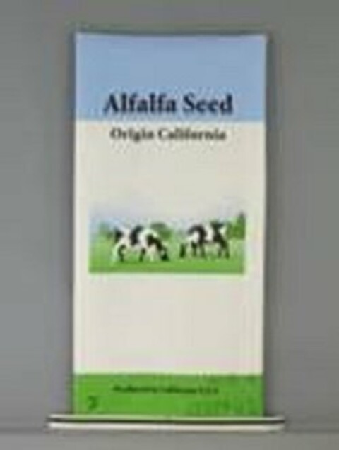 ALFALFA SEED ORIGIN CALIFORNIA Logo (USPTO, 06/13/2016)